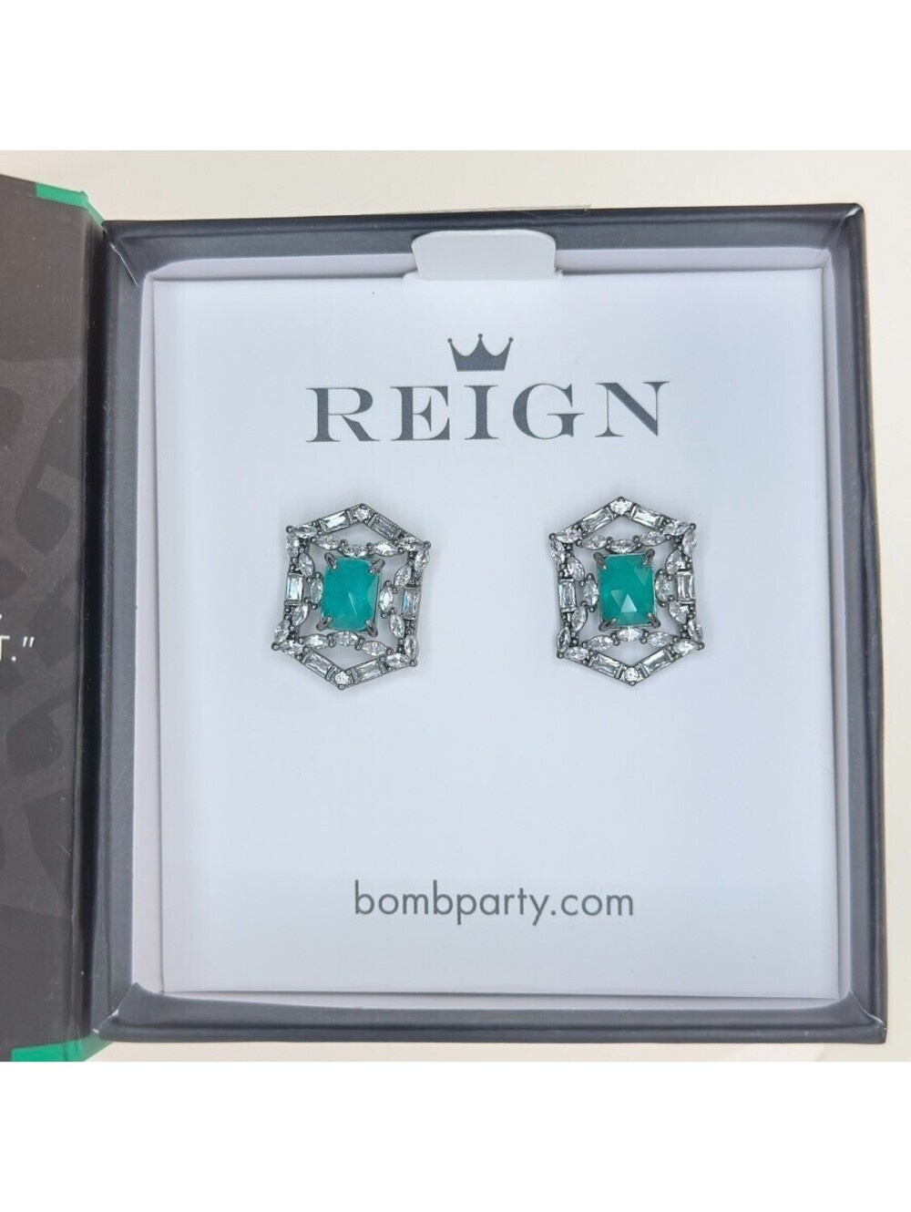 Bomb Party Reign Villain LILLIAN'S LUXE UNICORN ALERT Paraiba Hematite RBP7636